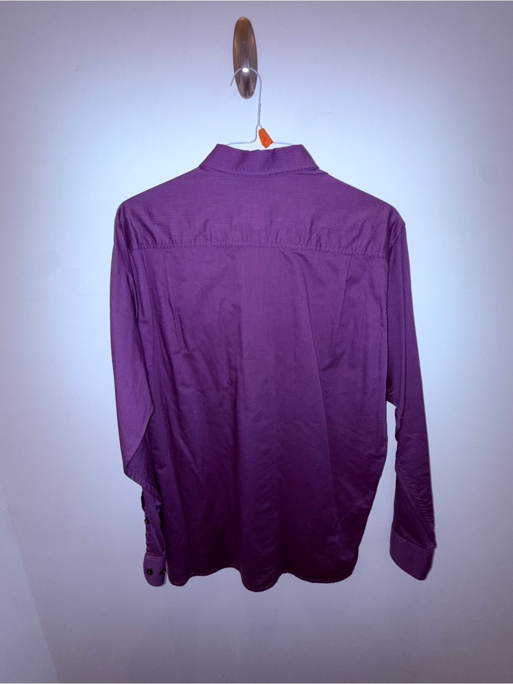 Tommy Bahama Men's Long-Sleeve Button-Up Shirt in Deep Purple - Picture 5 of 6